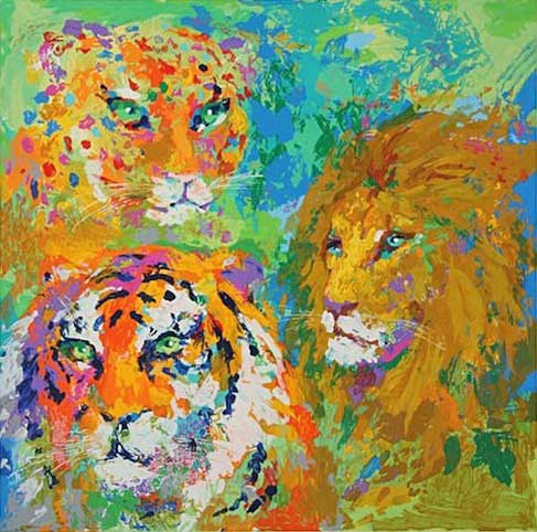 Family Portrait by LeRoy Neiman, Size: 25”h x 24”w, Published 2005, Limited Edition Serigraph, Numbered 575 pieces+115 A.P.+8 P.P., Signed and numbered by LeRoy Neiman
