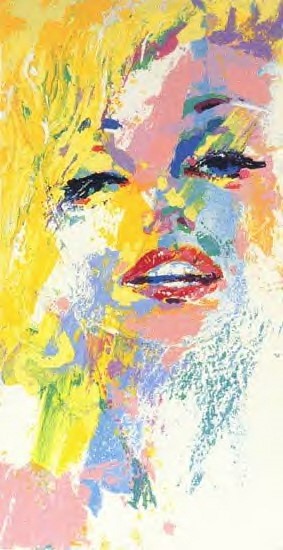 Marilyn by LeRoy Neiman, Size: 16”h x 8 3/8”w, Published 1992, Limited Edition Serigraph, Numbered 250 pieces+ 50 Artist Proofs, Signed and numbered by LeRoy Neiman