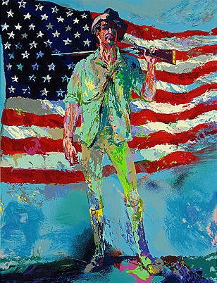 Minute Man by LeRoy Neiman, Size: 28”h x 21”w, Published 2002, Limited Edition Serigraph, Numbered 280 pieces+56 A.P.+8 P.P., Signed and numbered by LeRoy Neiman