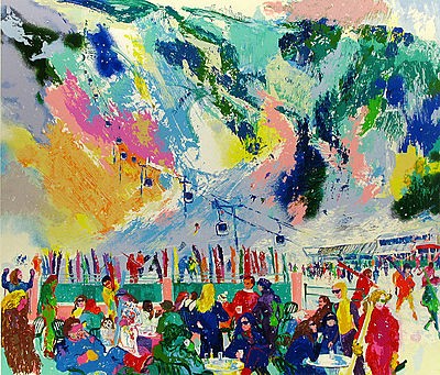 Open Mountain Rendezvous by LeRoy Neiman, Size: 32”h x 35”w, Published 2002, Limited Edition Serigraph, Numbered 350 pieces+70 A.P.+8 P.P., Signed and numbered by LeRoy Neiman